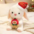 Christmas Bunny Plush Toy Stuffed Animal Cute Rabbit Doll Birthday Gift for Girls - Christmas Gingerbread Man