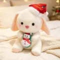 Christmas plush rabbit doll toy holding snowman, cute stuffed animal gift for girls variant. - Christmas Penguin