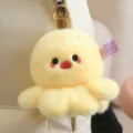 Cute yellow octopus plush pendant soft emotional toy lovely bag charm keychain birthday gift - 10cm / Yellow
