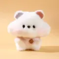 Süßes Plüsch Bohnensack Stofftier Puppe Schlüsselanhänger weiches Geschenk für Mädchen - Teddybär