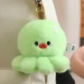Pendentif peluche pieuvre humeur verte porte-clé sac à dos mignon dessin animé poupée cadeau - 10cm / Vert