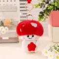 Simpatico portachiavi peluche fungo rosso bambola regalo auto stile versione variante. - 10cm / Rosso