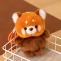 Simpatico pendente peluche panda rosso morbido portachiavi borsa zaino decorazione - Raccoon