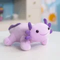 Peluche axolotl viola simpatica bambola salamandra imbottita variante regalo bambini - Viola chiaro