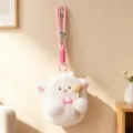 Mignon pendentif en peluche mouton blanc avec marteau en bois jouet cadeau pour les filles - Autre