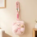 Joli pendentif en peluche poisson en bois poupée bureau compagnon cadeau d'anniversaire fille - Rose