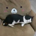 Süßes katzenförmiges Plüschkissen Simulation Kuscheltier Spielzeug weiches Kissen - 40CM / Kuh