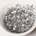 3mm Star Sequins Holographic Glitter Nail Art UV Resin Filling DIY Craft Accessories - Laser Silver