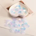 Paillettes coquillage iridescentes pour loisirs créatifs, perles brillantes vêtements. - Pack de 19mm / Blanc Clair