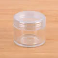 Clear plastic storage jar for small items, jewelry, beads, and DIY craft accessories. - Diameter 4cm * Height 3cm (1 Piece)