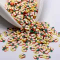 Rodajas de arcilla polimérica de manzana colorida para nail art, resina y decoraciones DIY. - Manzana 5g