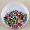 Perles de rocaille colorées tubes accessoires de bijoux DIY fournitures d'artisanat - Perles de rocaille couleur unie mélangée 2 mm 20 g