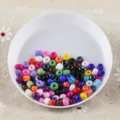 Perles de rocaille et perles tubulaires colorées pour bijoux DIY et bracelets. - Perles de rocaille opaques mixtes 4 mm - 20 g