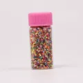 Lentejuelas redondas coloridas para uñas maquillaje de ojos accesorios de resina DIY - Multicolor