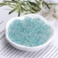 Transparent iridescent bubble beads mermaid slime charms small round DIY craft decorations - 20g Pack / Light Blue Mix