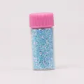 Brillo de arte de uñas micro puntos DIY resina epoxi artesanía material de decoración botella - Azul lago claro