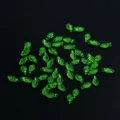 Perles de feuilles vertes pour fabrication de bijoux artisanaux DIY, bracelets colliers. - Lot de 50 pièces / 1# Vert