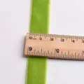 Green velvet ribbon for DIY crafts, bows, and holiday decorations, smooth fabric texture. - 19mm (1m) / Bamboo Green