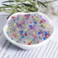 Transparent iridescent bubble beads mixed size colorful round pearls for DIY slime decor. - 20g Pack / Multicolor