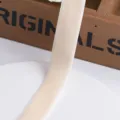 Solid color velvet ribbon for DIY crafts, gift wrapping and holiday party decoration. - 19mm (1m) / Off White