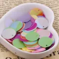 15mm colorful round laser sequins diy craft garment decorative beads children handmade accessories - Iridescent - Mixed Colors