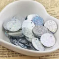 15mm round laser sequins for DIY clothing crafts, shiny paillettes handmade jewelry accessories - Laser-Silver