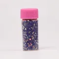 Mπουκαλάκι με μωβ γκλίτερ και παγιέτες για nail art, χειροτεχνίες DIY και διακόσμηση μακιγιάζ. - Μωβ