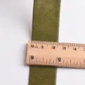 Ruban de velours vert uni DIY accessoire noeud papillon materiel 1cm largeur decoration art - 25mm (1 Mètre) / Vert Militaire