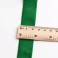 Green velvet ribbon variant, solid color fabric webbing for DIY craft, gift wrapping and bows. - 25mm (1 Meter) / Green