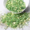 3mm star glitter sequins colorful pentagram craft DIY resin filling nail art decor - Golden Glow - Light Green
