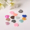 Colorful heart shaped ABS imitation pearl flatback charms DIY phone case craft materials - Small Heart / 10x2mm / Multicolor