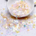 Paillettes et flocons holographiques mélangés pour loisirs créatifs DIY et maquillage des yeux. - Série Jaune