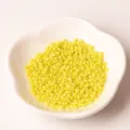 2mm perles de rocaille en verre jaune perles en vrac pour bracelets faits à la main DIY broderie - Jaune