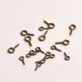 Vis à œil en bronze pour la fabrication de bijoux DIY, petits pitons à vis métalliques. - 12mm (10g) / Bronze
