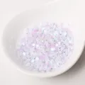 3mm star sequins glitter for nail art UV resin filling DIY crafts and accessories - Solid White