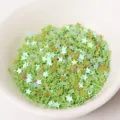Paillettes étoile 3mm mini scintillant pour nail art, maquillage des yeux et résine DIY. - Vert clair