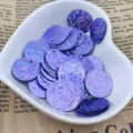 15mm round holographic laser sequins DIY clothes decorative beads purple craft accessories. - Holographic - Light Purple