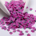 Rodajas de fresa de arcilla polimérica para manualidades DIY, nail art y resina. - Uva 5g