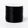 Cordon Élastique Noir pour Bijoux DIY Bracelets Perles Fil Extensible Variante Noire - Noir