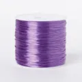Cordon élastique plat violet pour la fabrication de bijoux DIY, fil pour bracelet. - Violet