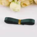 Ruban en satin double face vert foncé pour loisirs créatifs, emballage cadeau et décoration. - 10mm / Vert Foncé