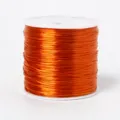 Cordon élastique pour bijoux DIY et bracelets, fil extensible plat de couleur orange. - Orange