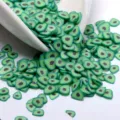 Rodajas de aguacate de arcilla polimérica colorida para manualidades de uñas resina DIY. - Aguacate 5g