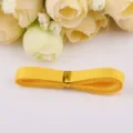 Yellow double-faced satin ribbon variant, perfect for handmade DIY crafts and gift wrapping. - Gold Yellow