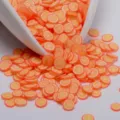 Rodajas de naranja de arcilla polimérica para arte de uñas DIY y decoracion de joyas de resina. - Naranja 5g