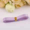 Light purple double-sided satin ribbon for DIY crafts, bows, and gift wrapping decoration. - Light Purple