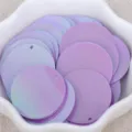 Paillettes rondes iridescentes de 25mm avec trou pour couture DIY et accessoires de vetements. - Iridescent - violet clair