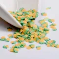 Rodajas de piña de arcilla polimérica colorida para nail art, joyería DIY y resina epoxi. - Piña 5g