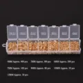 Boîte d'assortiment d'anneaux de saut dorés DIY, tailles variées 4mm à 12mm métal. - Cercle Unique / 4-12mm En Boîte / Or KC