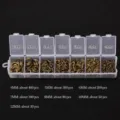 Bronze jump rings variant in storage box, assorted sizes from 4mm to 12mm for DIY jewelry making. - Single Strand / 4-12mm Boxed / Bronze